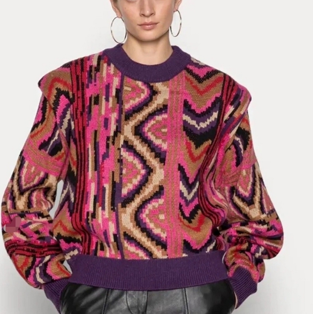 FARM Rio Multicolor Patterned Sweater